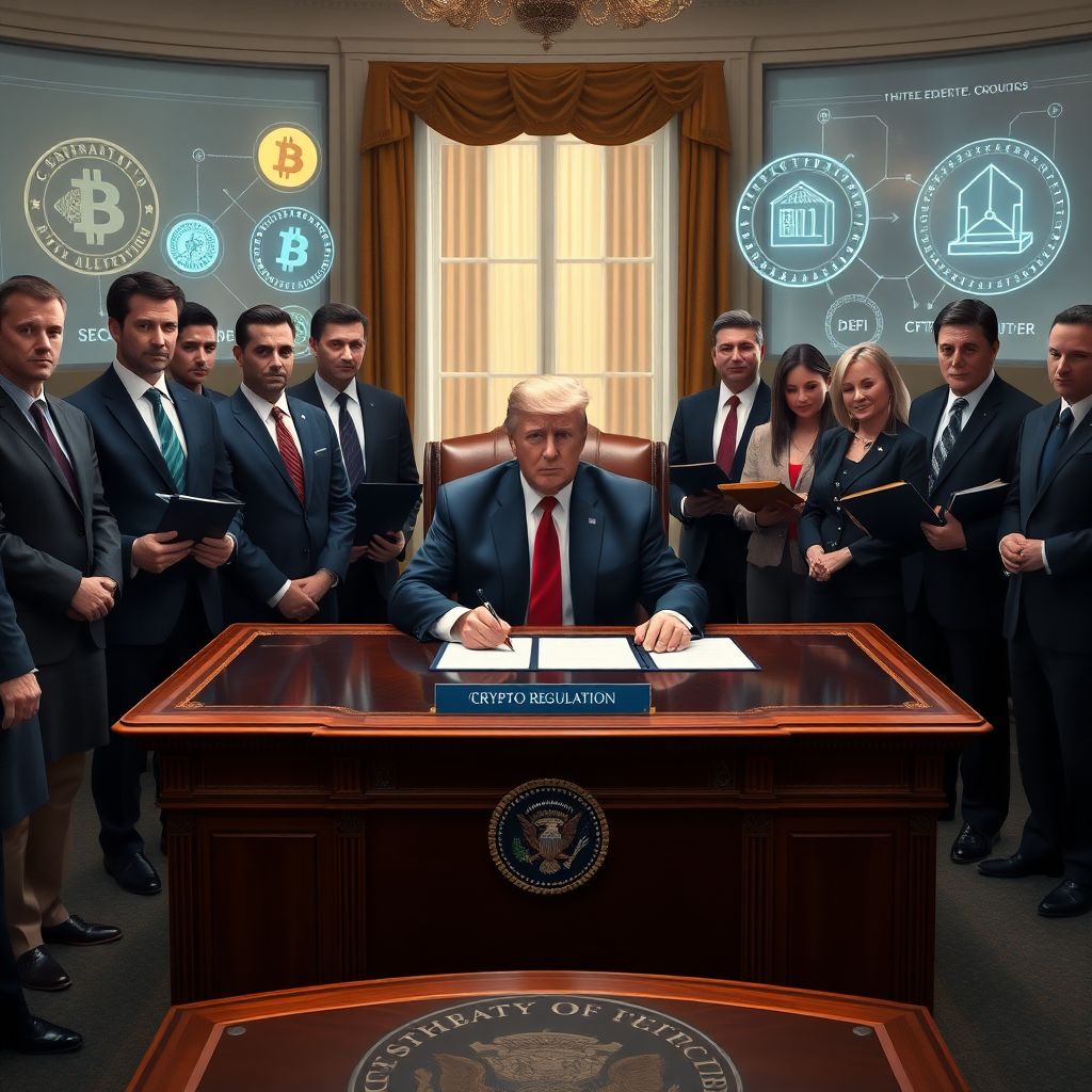 Crypto industry urges trump to bypass congress and clarify Us digital asset rules
