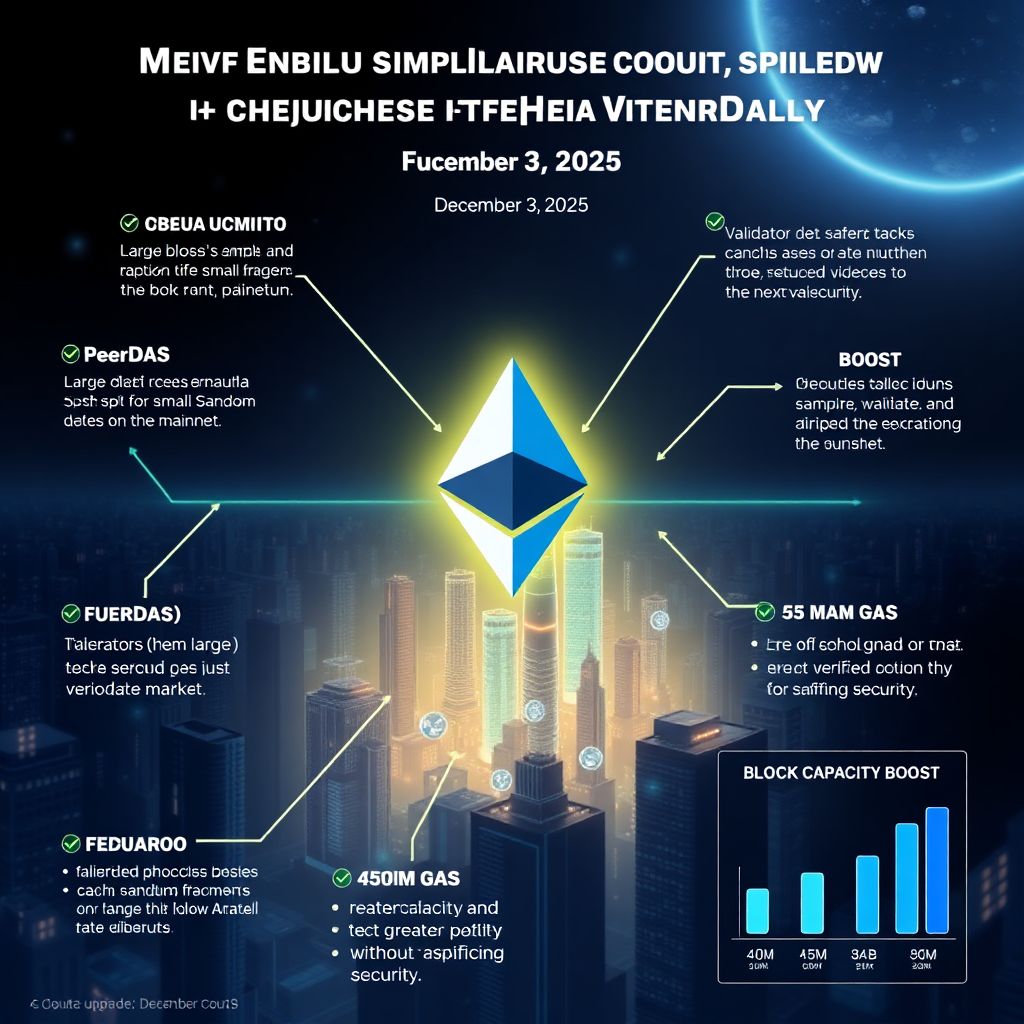 Ethereum fusaka upgrade: the overlooked catalyst for the next crypto rally