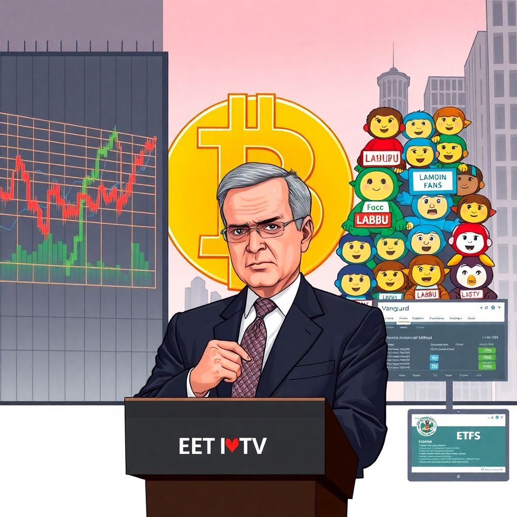 Vanguard exec calls bitcoin a “digital labubu” as firm cautiously opens crypto etfs