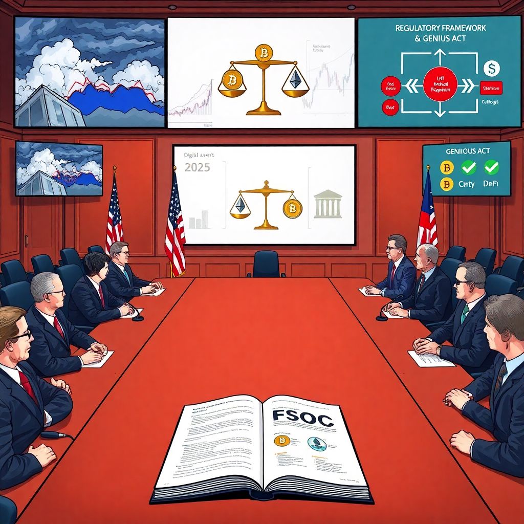 Financial stability oversight council 2025 report softens crypto stance under Genius act