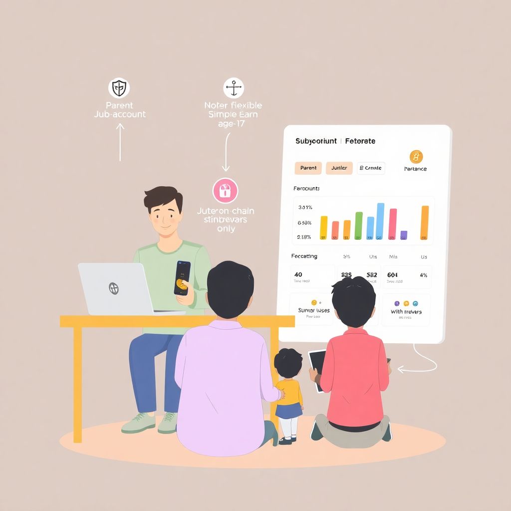 Binance junior crypto savings accounts for children under full parental control