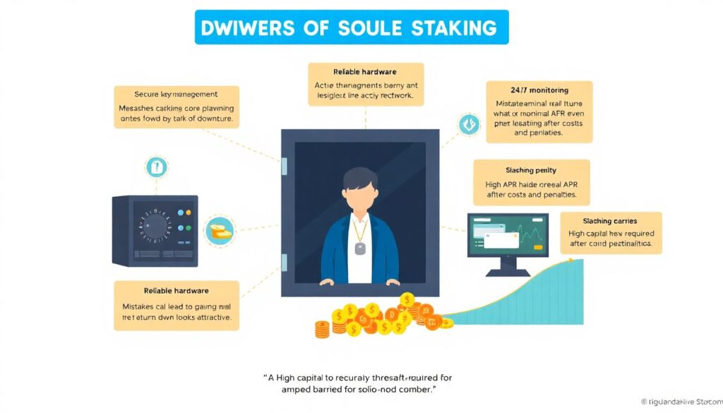 Staking Solo vs Staking Pools: Pros, Cons, and Risk Profiles - иллюстрация