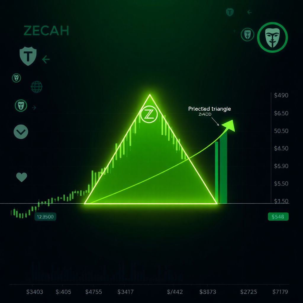 Zcash price compresses in bullish triangle as breakout eyes 45% rally to $648