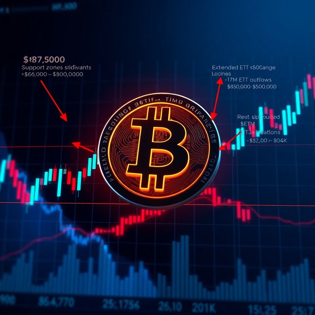 Bitcoin price prediction amid $175m Etf outflows: is a drop toward $80k next?