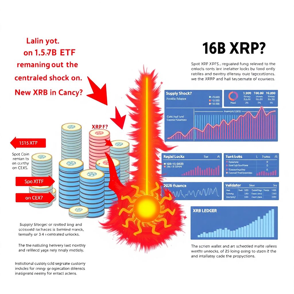 Xrp Etf supply shock doubts grow as on-chain data shows 16b tokens on exchanges