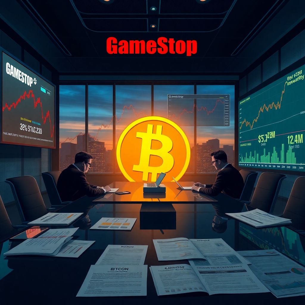 Gamestop stock slips as bitcoin bet sours and company weighs Btc sale