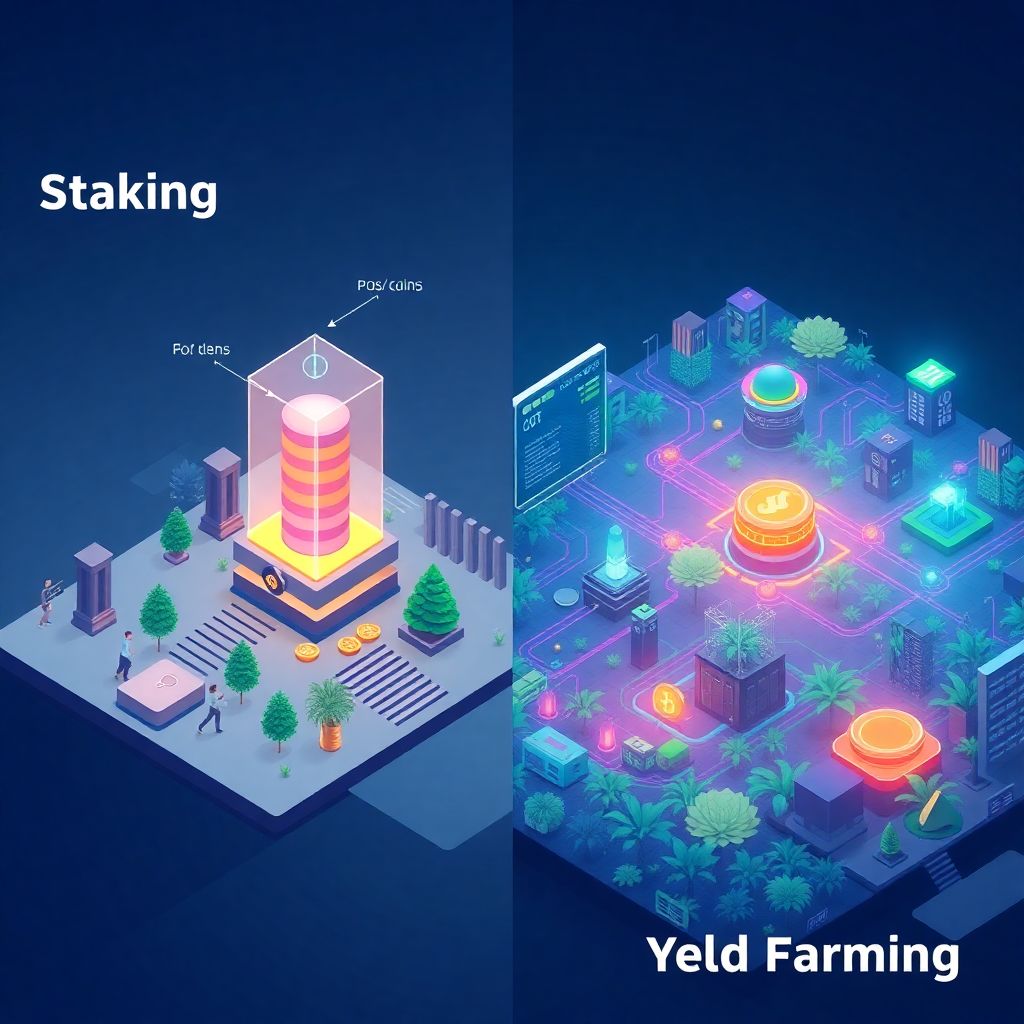 Yield farming vs simple staking: which crypto path should beginners choose first?