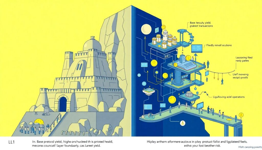 Staking on L1 vs. L2: Comparing Rewards, Fees, and Security Trade-offs - иллюстрация