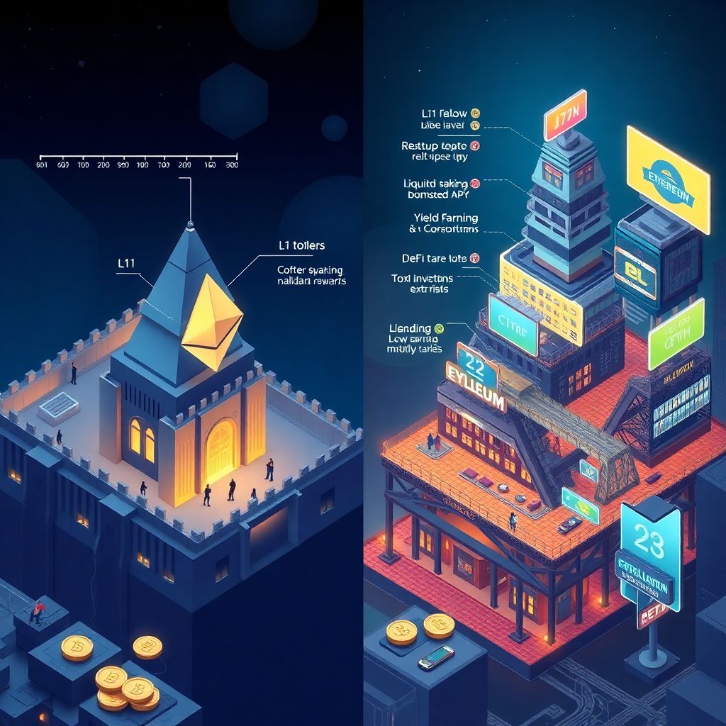 Staking on L1 vs L2: rewards, fees and security trade-offs explained
