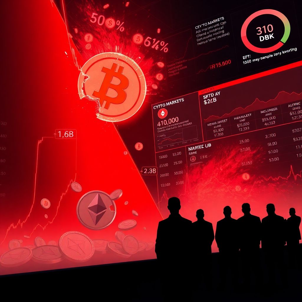 Crypto sell‑off deepens as $1.6b liquidations spark bitcoin and altcoin reset