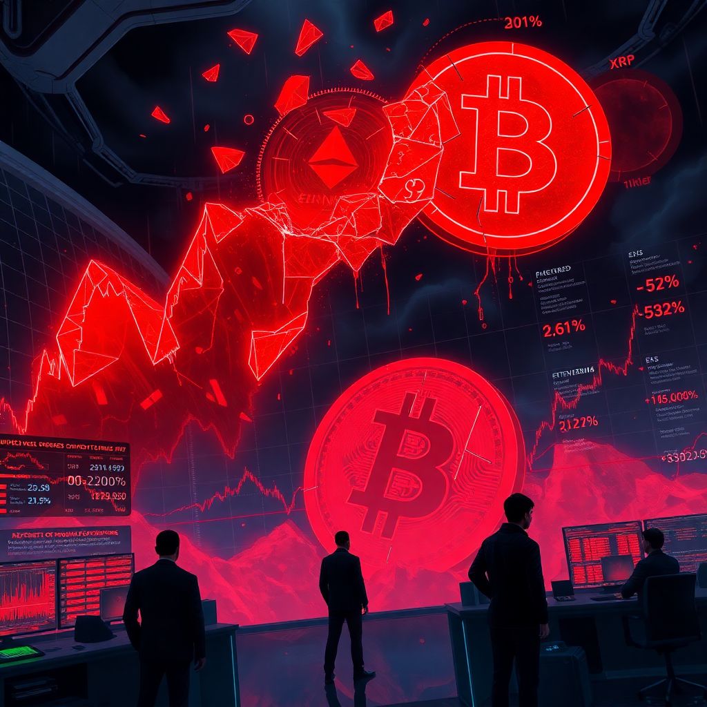 Crypto bloodbath: bitcoin, ethereum crash as $2.5b liquidations hit