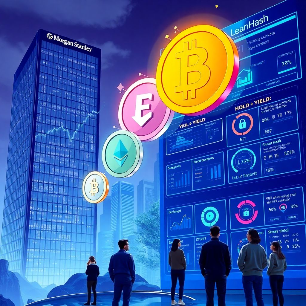 Morgan stanley bitcoin, ethereum, solana etfs and leanhash yield for long‑term holders