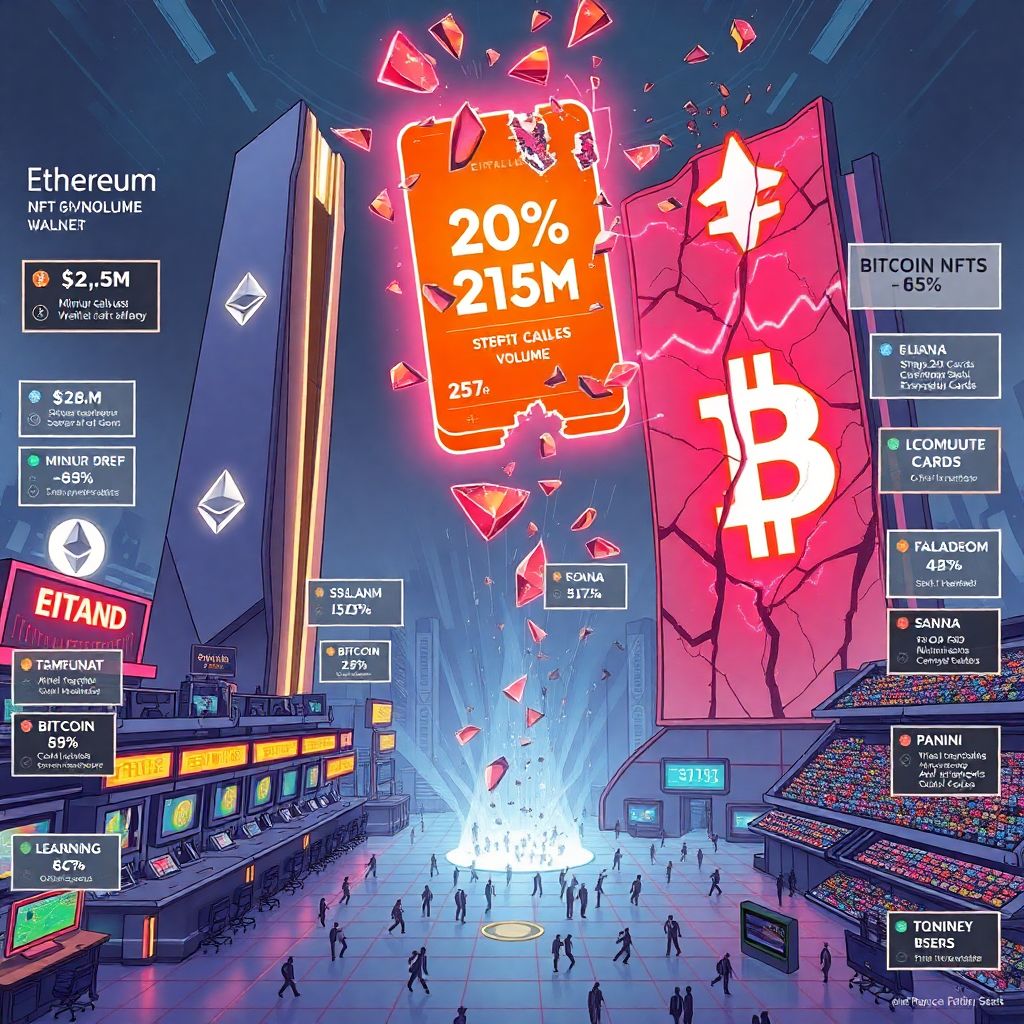 Nft sales crater 27% to $62.5m as traders exit and bitcoin nfts slump 65%
