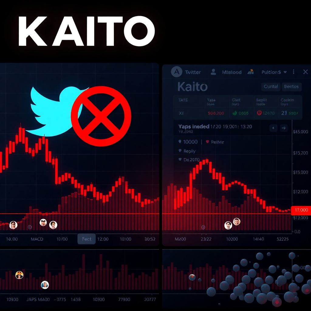 Kaito plunges below support as yaps shutdown under x rules spooks traders
