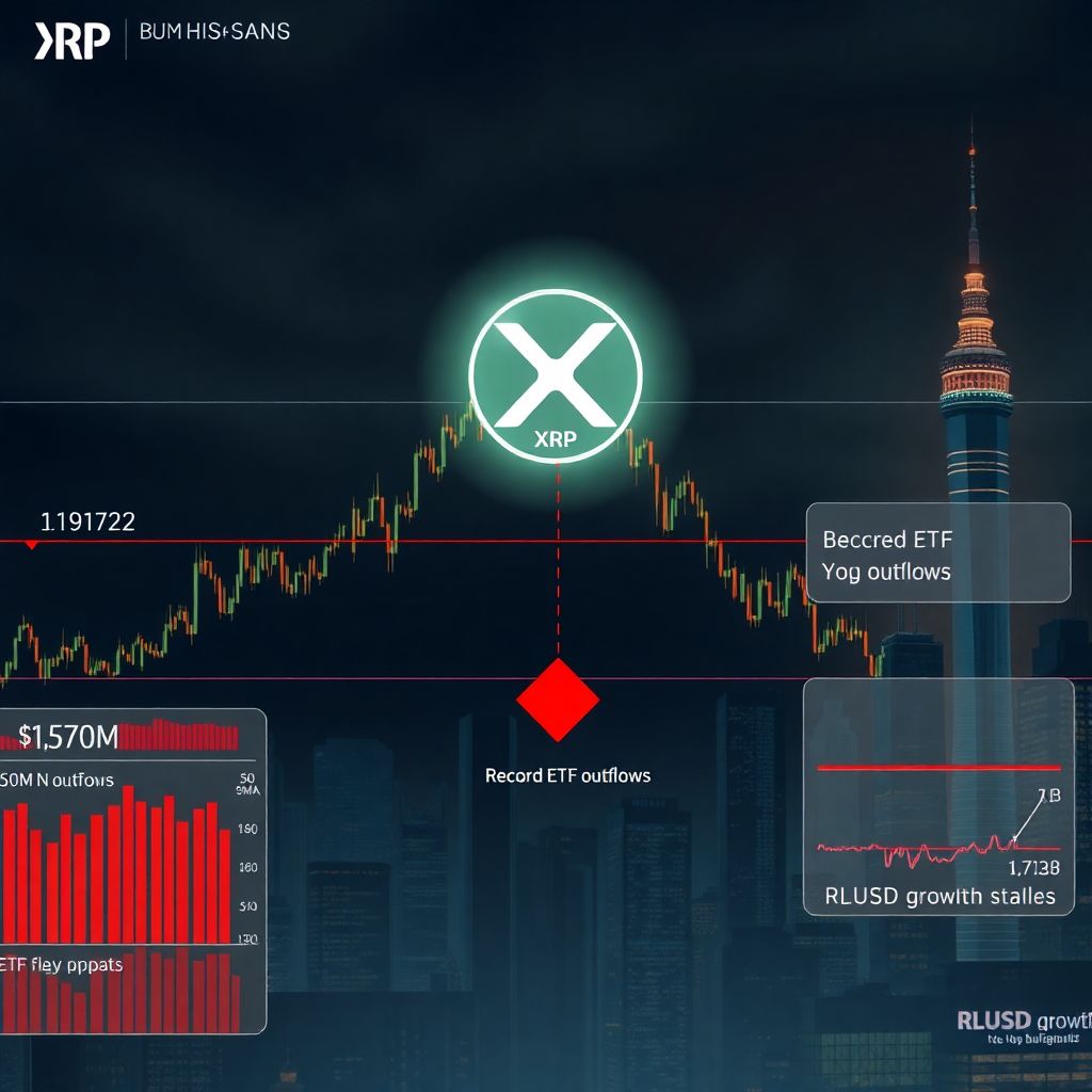 Xrp price flashes bearish signals as Etf outflows top $40m and key support nears